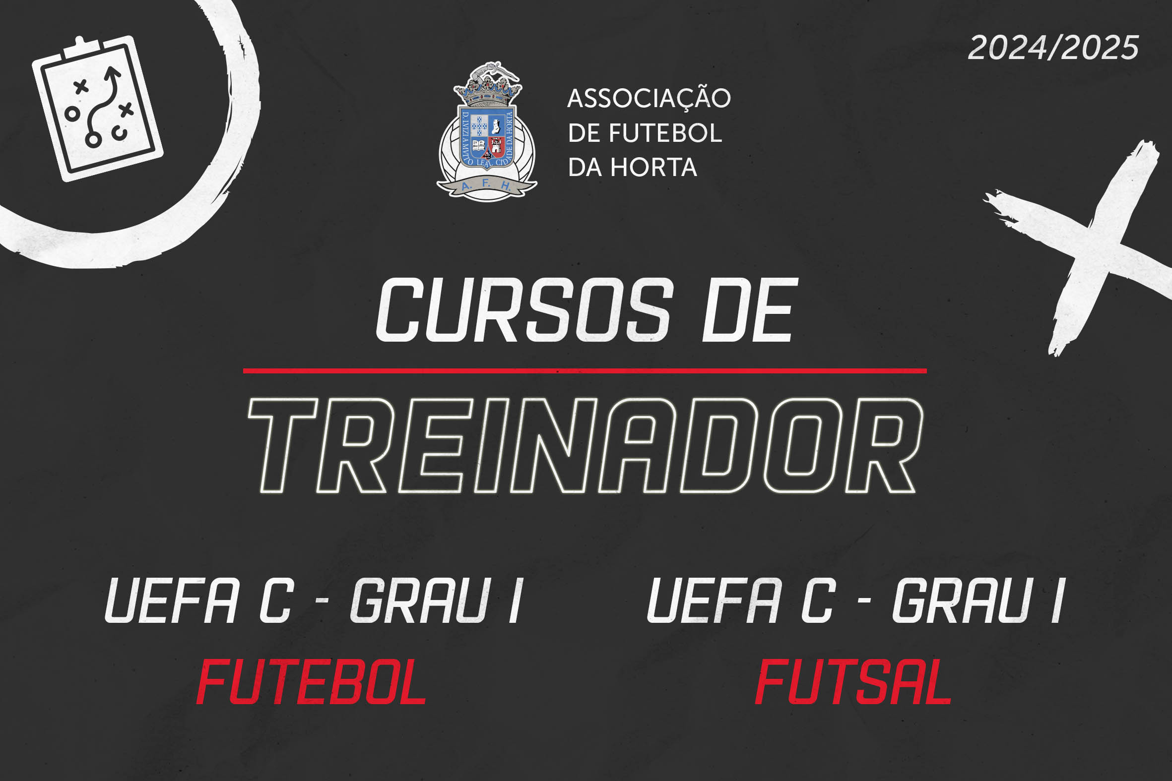 AFH abre inscrições para Cursos de Treinador de Futebol e Futsal