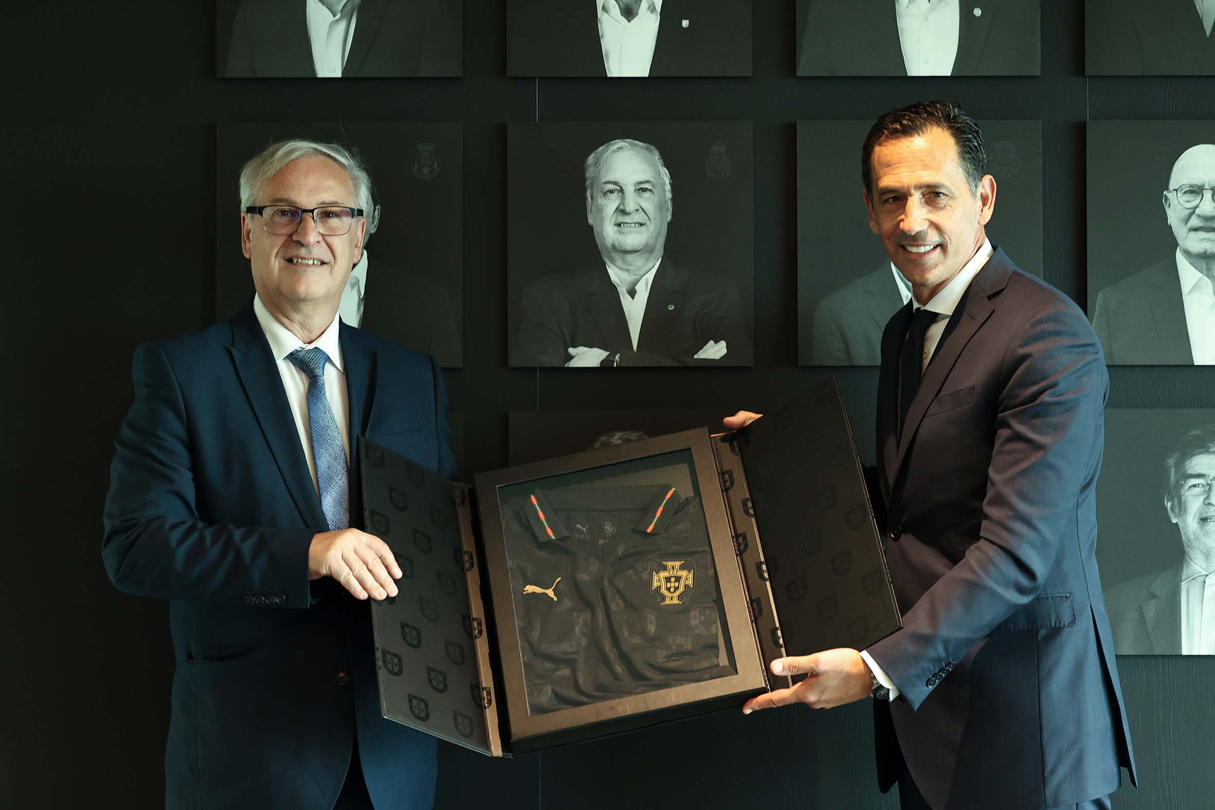 Eduardo Pereira marcou presença na inauguração das novas instalações da FPF, no Porto